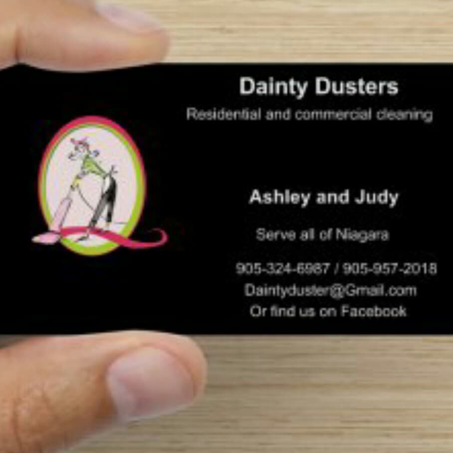 Dainty Dusters business card